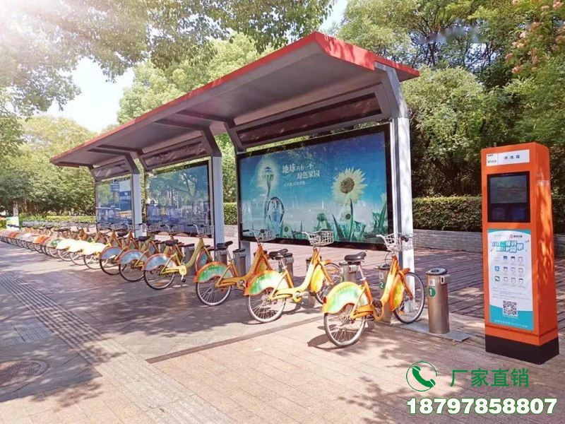 彰武县城市中心智能共享单车候车棚