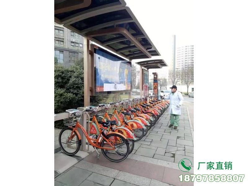 公交站点共享自行车棚